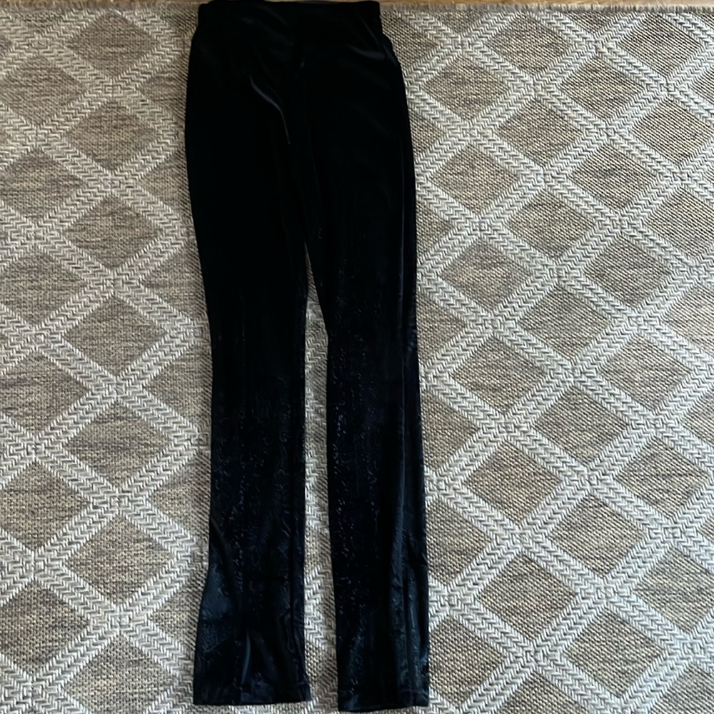 Zara velour black leggings